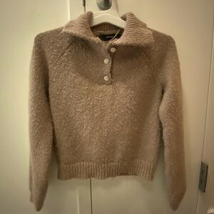 Vero moda collared sweater with bejeweled buttons